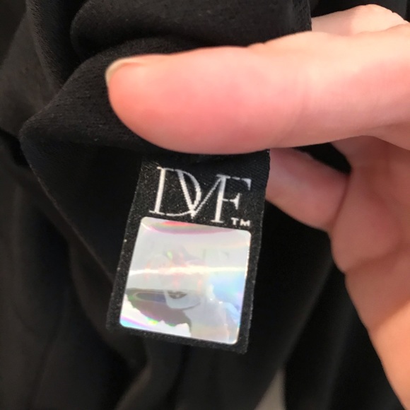 DVF Veda Crepe Babydoll Dress LBD - Picture 5 of 8